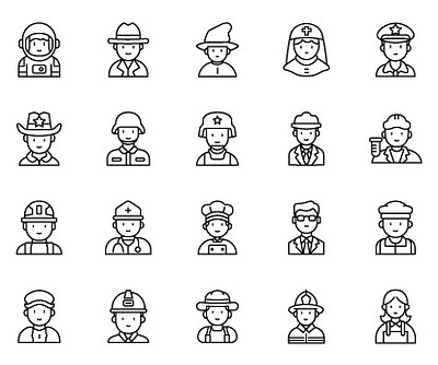 Profesional Icon Set graphic design