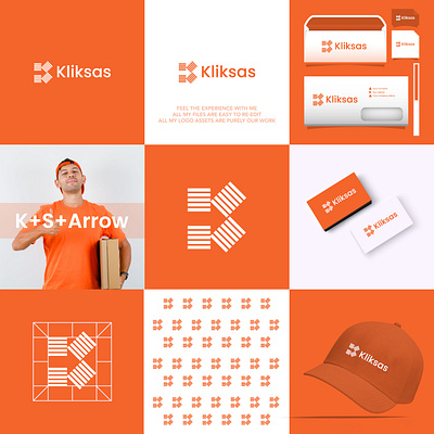 Kliksas logo design arrow logo arrow mark brand brand identity branding creative logo design graphic design illustration k k logo k mark ks logo letter logo lettermark lettermark logo logo logo design modern logo ui