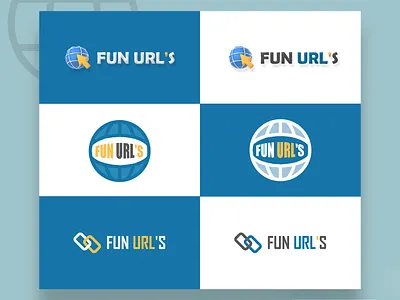 Fun URL's Logo Design 3d branding graphic design logo motion graphics ui