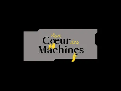 Aux Cœur des Machines: logo artwork design graphic design kevlard logo logo design logotype photoshop title design typography