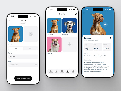 Pet Supplies App – Manage Your Pets & Shopping List app app design clean design design e commerce edit interface minimal ui mobile mobile app pet popular shop ui ux