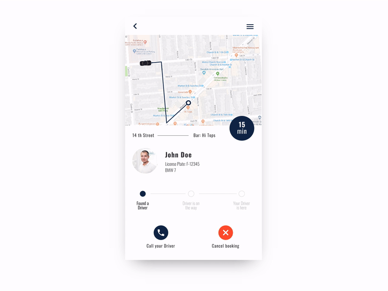 Location Tracker 020 #dailyui app design invisionstudio location location tracker ui design ux design