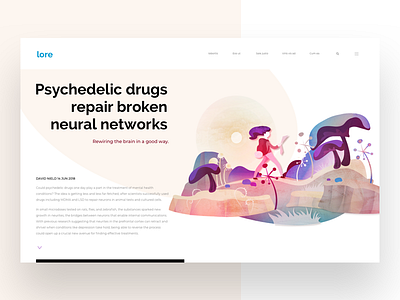 lore's article Illustration drug editorial illustration tags ui vector web