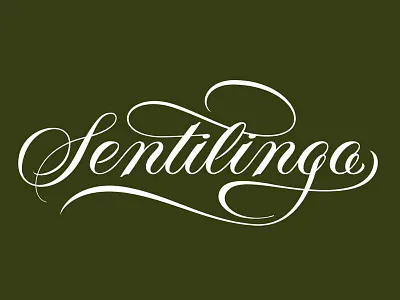 Sentilinga flourish lettering script
