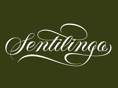 Sentilinga flourish lettering script