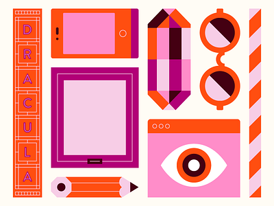 More things... 📱 book diamond frame gem iphone orange pencil phone pink web