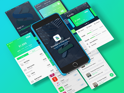 Standard Chartered App mobile ui ux