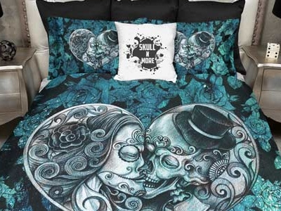 Sugar Skull Bedding 4 1 bedding skull