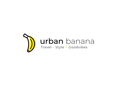 Urban Banana Logo banana branding creative logo sndsgn travel urban yellow