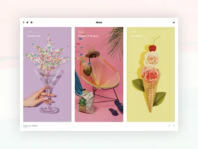 Carousel Portfolio HTML5 Template carousel clean creative fullscreen html5 modern portfolio web design