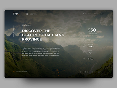 Tour Overview ui ui daily ux web design