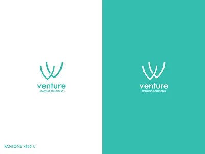 Venture Staffing Solutions caterer caterer logo catering catering logo company logo geometric logo modern orange professional refreshment logo simplistic venture