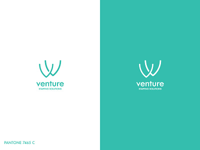 Venture Staffing Solutions caterer caterer logo catering catering logo company logo geometric logo modern orange professional refreshment logo simplistic venture