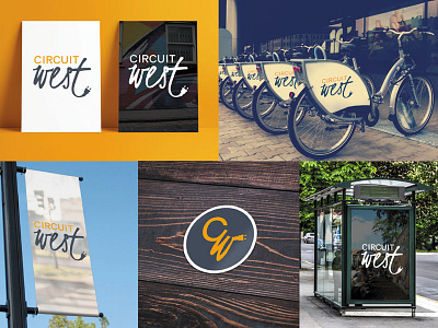 Circuit West Neighborhood Branding branding logo logo design mockups