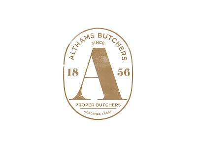 Althams Brand Mark brand identity logo mark press print small stamp symbol typography