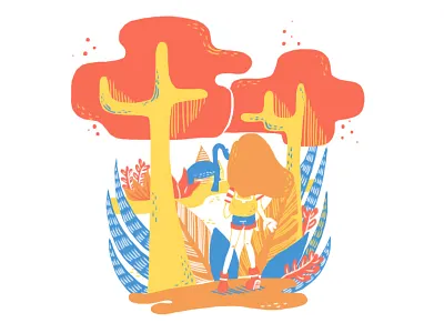 Wander the unknown digitalart dino dinosaur illustration