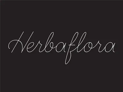 Herbaflora delicate monoline script