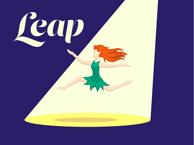 Leap ballet dancer hair