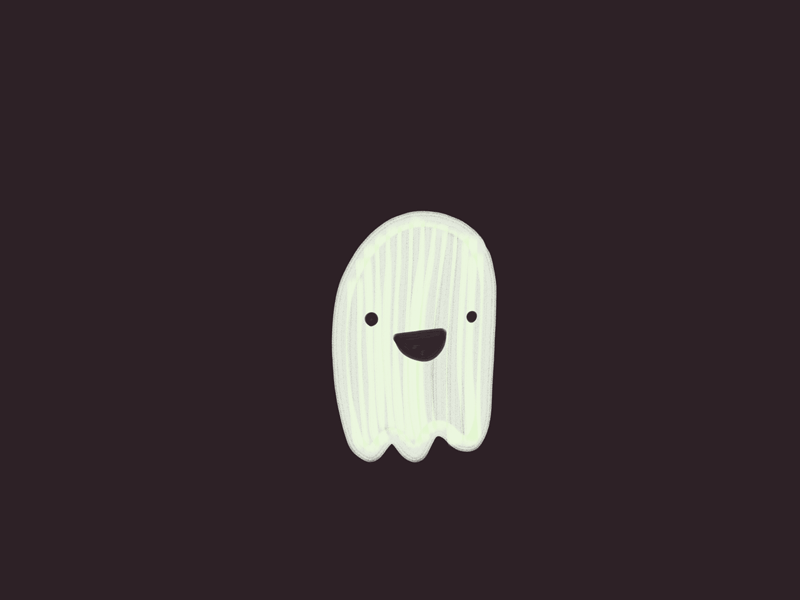 Ghosty animation character ghost gif illustration loop