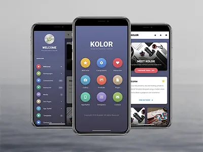 Kolor Mobile creative css3 design html kolor mobile powerful features template