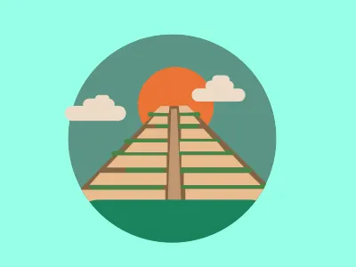 Ta Keo Temple - Icon Illustration architecture badge building cloud clouds design graphic icon illustration mountain temple vector