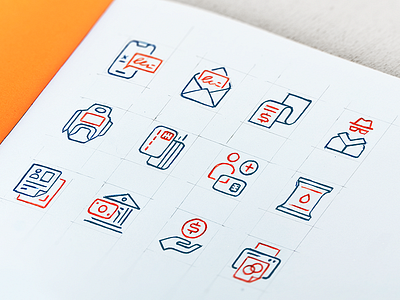 PayJunction - Icon Set branding drawing icon icons identity illustration logo mark vector