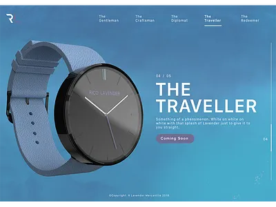 The Traveller design fashion product ui ux watch web