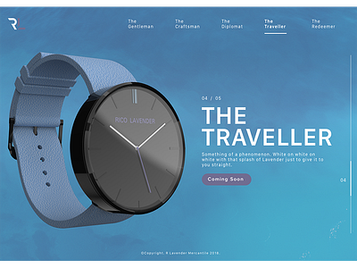 The Traveller design fashion product ui ux watch web