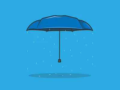 Under the weather blue cold colour dribbble drop icon rain shot splash umbrella weather wet