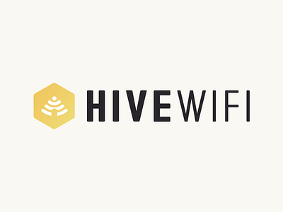 Hive WiFi Logo bees brand custom type hive hive wifi logo wifi