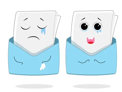 Illustrations for Unsubscribe page character illustration