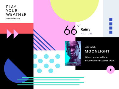 App Design Playground flat play shapes solid ui video weather