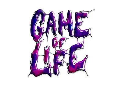 GAME OF LIFE calligraphy design lettering typography
