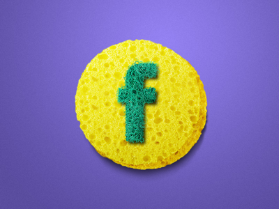 FB Icon Sponge artwork fb icon logo scotch brite sponge