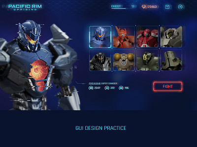 GUI Practice pacific rim