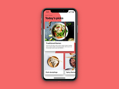 Recipe App app app design card cook figma ios iphone x mobile mobile design recipe ui