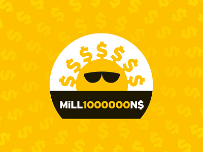 Millions 1000000 cash dollar gold millions number one shades shine sun sunglass zero