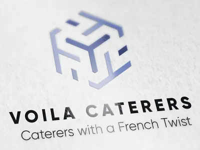 Voila Caterers business caterers logo logo