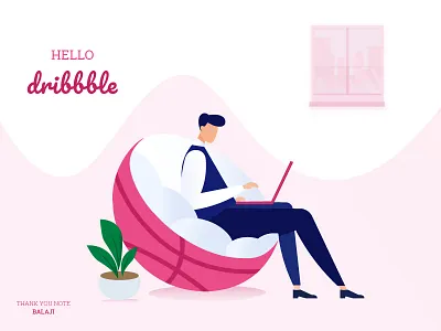 Hello Dribbble hello dribbble logo uiux