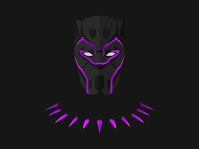 Black Panther Illustration art artist blackpanther creative drawing graphic illustration illustrator invitation photoshop vector