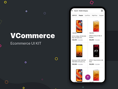 Ecommerce UI KIT | Free android app template design ecommerce mobile uikit