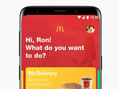 Mcdonald S App Redesign Concept fast food food photoshop redesign ui ux xd
