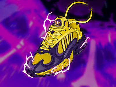 Adidas 'Golden Frieza' Yung-1 concept adidas dbz dragon ball dragon ball z footwear illustration illustrator kicks shoes sneaker sneakers