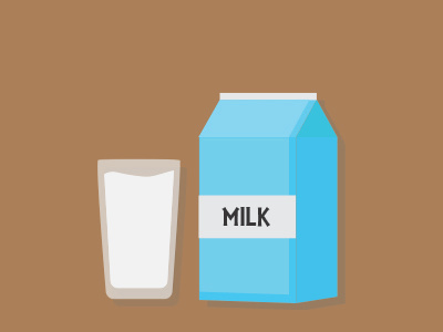 Milk flat design illustrator