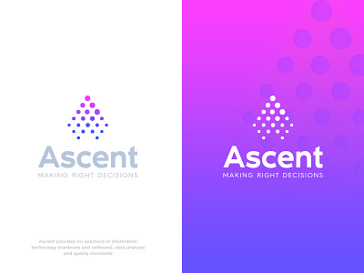 Ascent ascent clean data data analysis hardware logo modern simple software technology