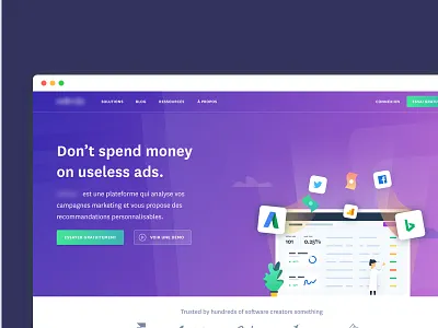 Website header illustration apps clean header homepage illustration landing ui ux website