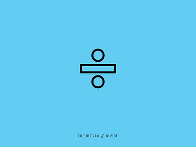 Icon Cover (Ed Sheeran, Divide) album cover divide icon math