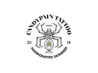 Candy Spider candy candypain spider tattoo