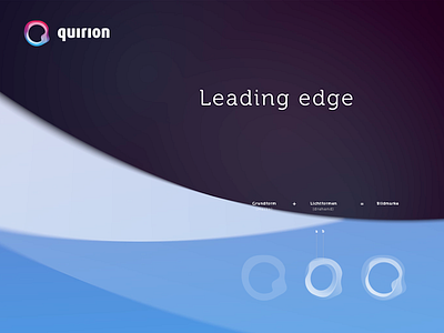 Branding quirion app banking branding design logo roboadvisor uiux