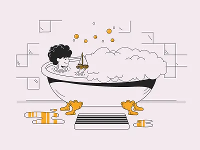 Max animation bath bubbles child kid ship water